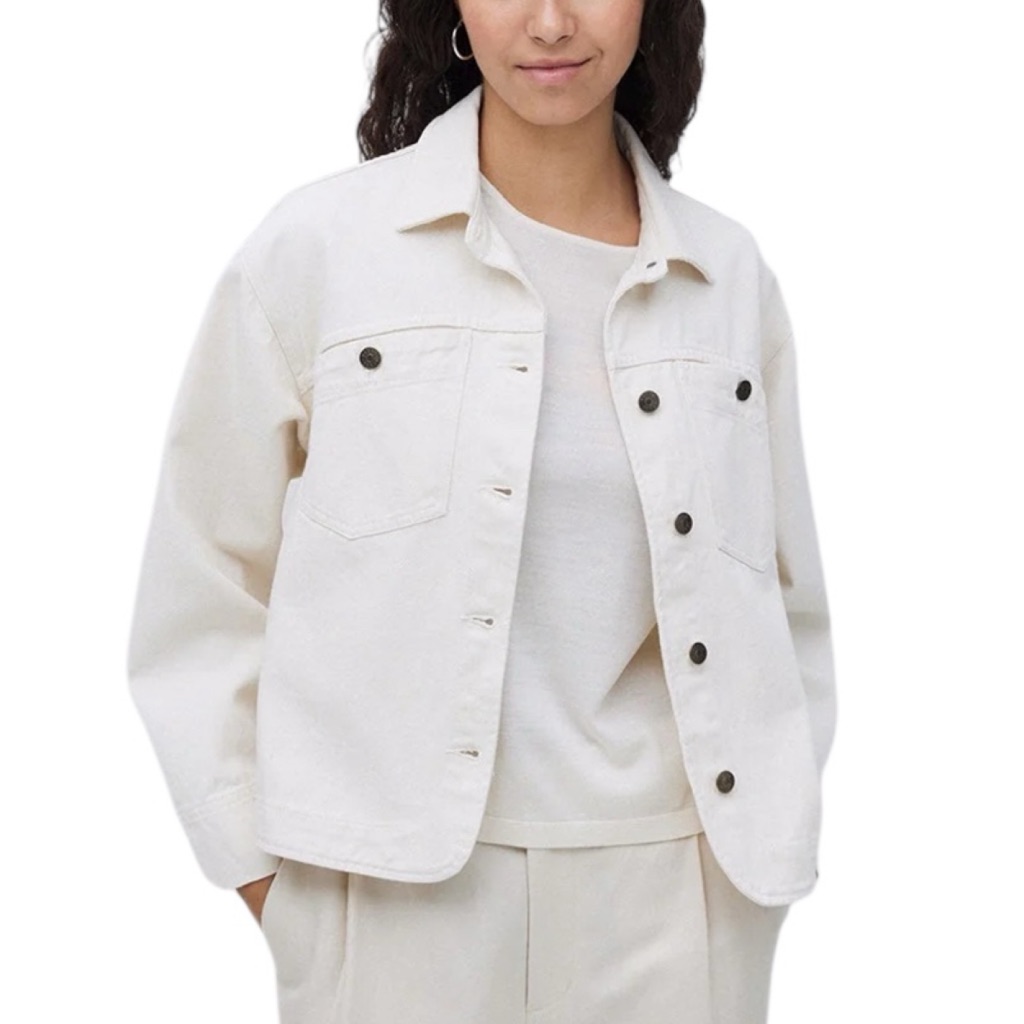 New Yerse Organic Collection Ecru Sustainable 100% Organic Cotton Jacket